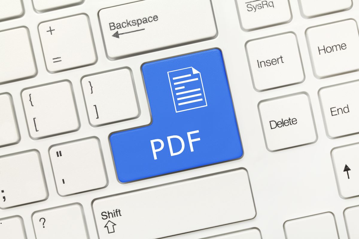 La tastiera dispone di un pulsante PDF.