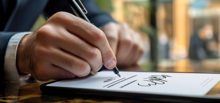 La persona ha utilizzato Firma Digitale per firmare contratti digitali.
