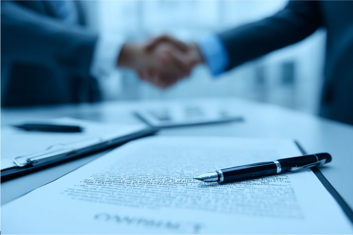 Un contrato comercial.